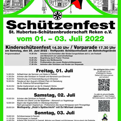 Plakat Schützenfest BR 1.-3.7.22