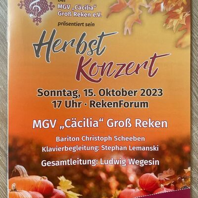 Plakat Cäcilia Herbstkonzert 2023