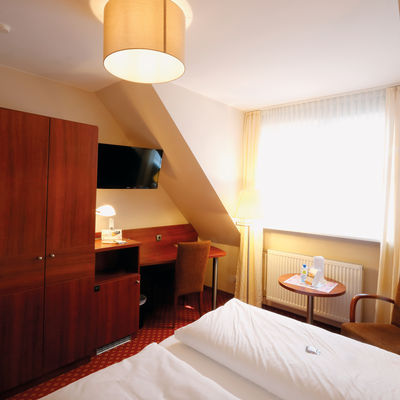 Bild vergrößern: hell und freundlich: Doppelzimmer im Hotel Da Franco